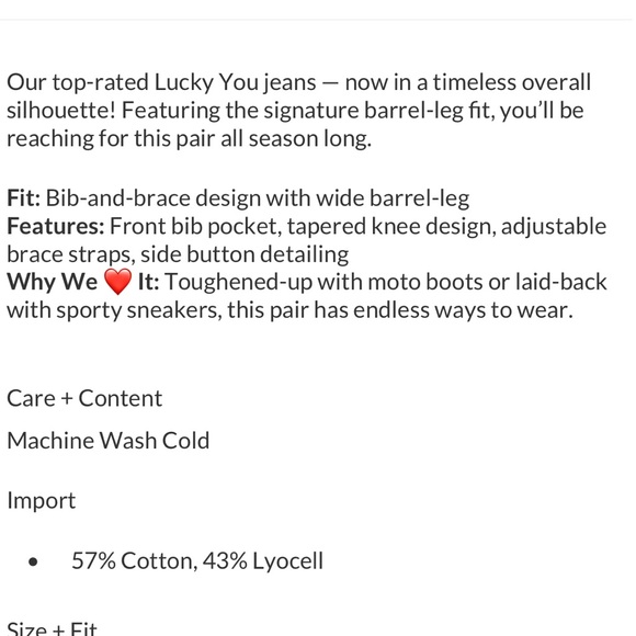 Free People Black Denim Good Luck Barrel Overalls Sz. L - Picture 6 of 6